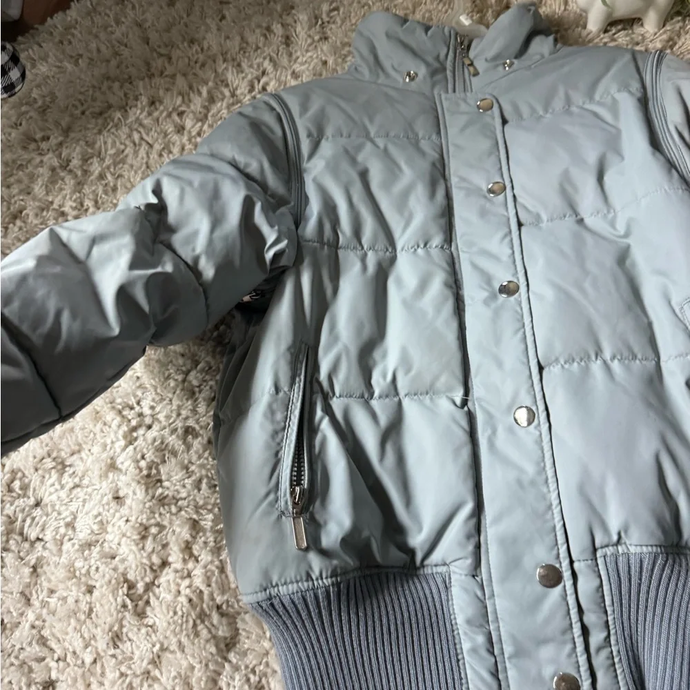 Eleven Stylish Gray bomber puffer cute Jacket - Picture 3 of 8